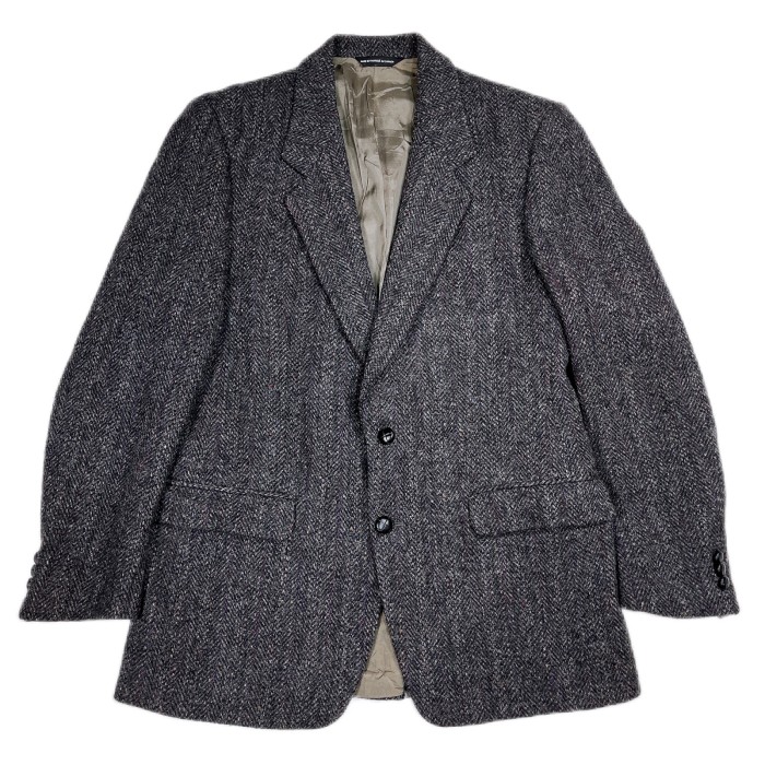 Msize Harris Tweed wool tailored jacket 23111801 ハリスツィード テーラードジャケット ウール | Vintage.City 古着屋、古着コーデ情報を発信