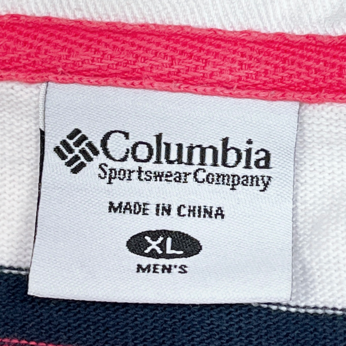XLsize Columbia border polo shirt | Vintage.City 빈티지숍, 빈티지 코디 정보