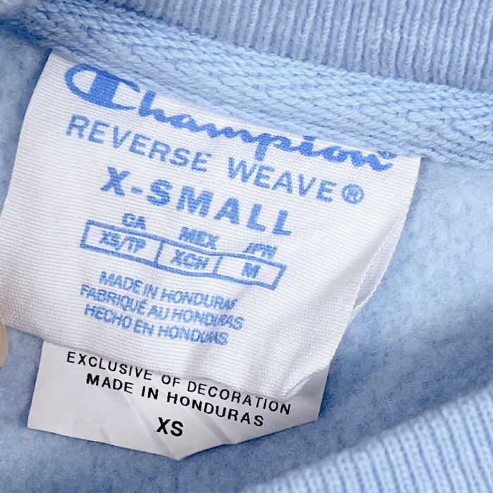 XSsize Champion reverse weave sweat 23111808 チャンピオン リバースウィーブ スエット 長袖 ロゴ | Vintage.City 古着屋、古着コーデ情報を発信
