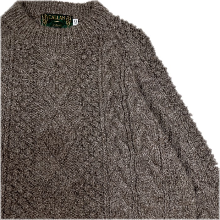 Ssize fisherman knit gray 23120311 フィッシャーマン ニット 長袖 | Vintage.City 빈티지숍, 빈티지 코디 정보