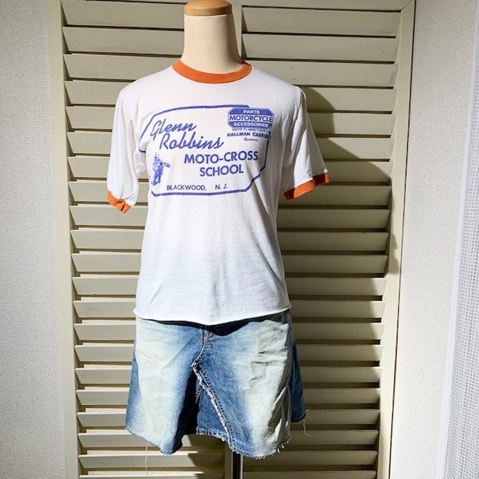 【vintage】motocross リンガー Tシャツ　（men's S) | Vintage.City 古着屋、古着コーデ情報を発信