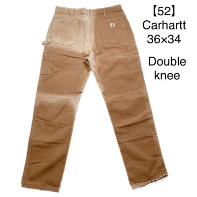 【52】36×34 Carhartt double knee duck pants カーハート 