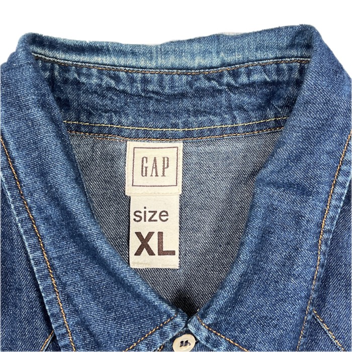 XLsize GAP denim shirt | Vintage.City 古着屋、古着コーデ情報を発信