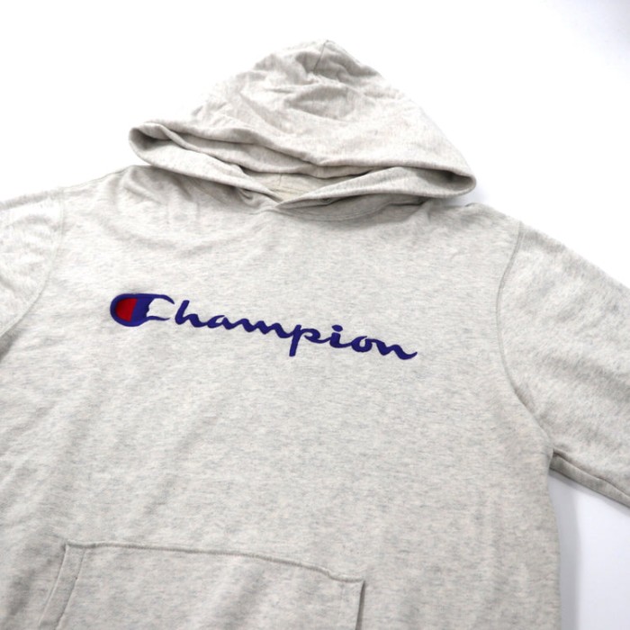 Champion ロゴパーカー L グレー コットン | Vintage.City 古着屋、古着コーデ情報を発信