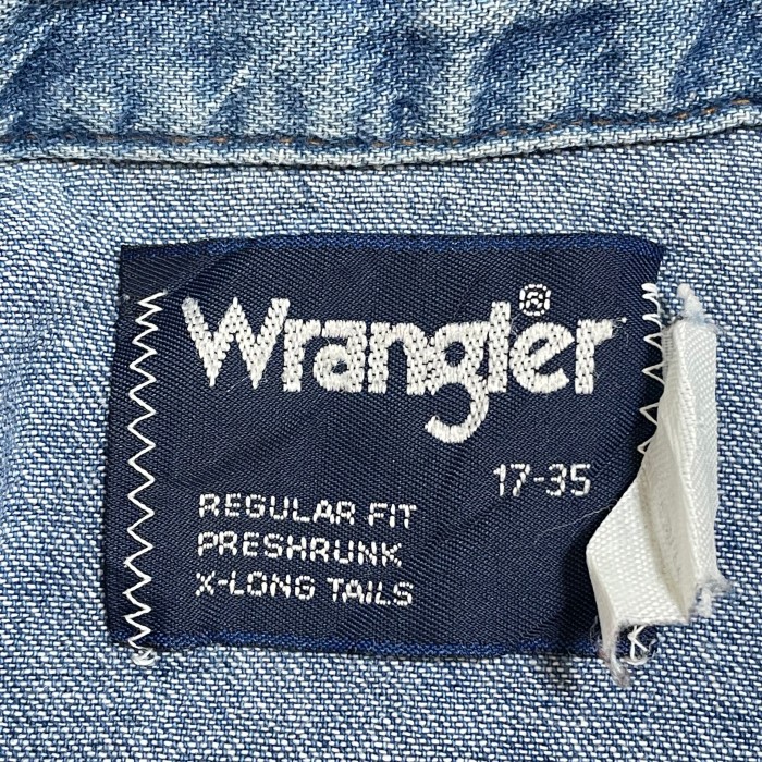 Wrangler】80s ウエスタンデニムシャツ デニムシャツ ウエスタンシャツ