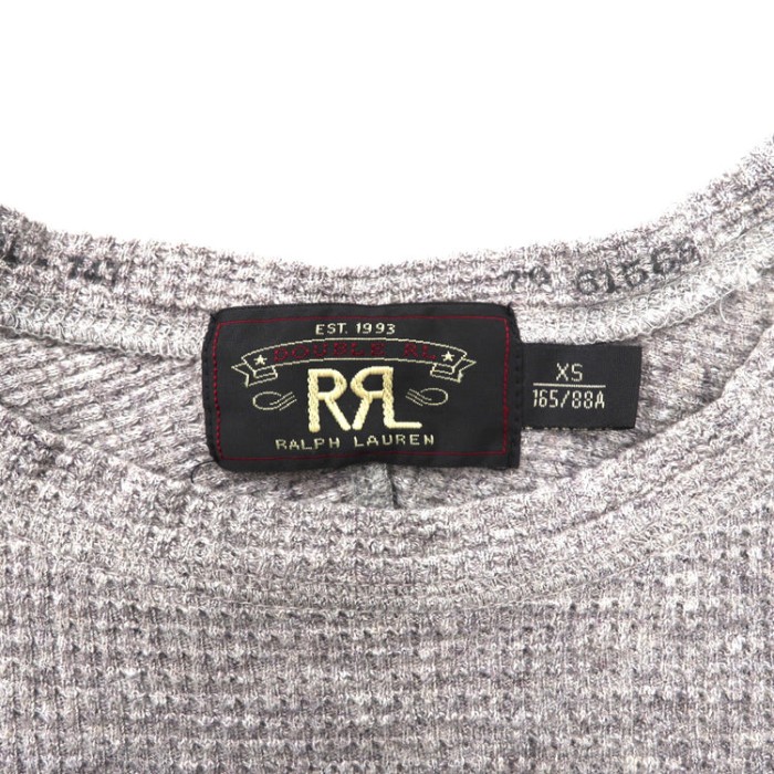 RRL サーマルロングスリーブTシャツ XS グレー コットン | Vintage.City 빈티지숍, 빈티지 코디 정보