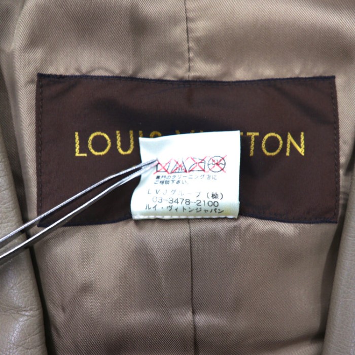 LOUIS VUITTON 2Bレザーテーラードジャケット 48 グレー フランス製 | Vintage.City 古着屋、古着コーデ情報を発信