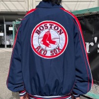 MLB ボストンレッドソックス ナイロンジャケット チーム ジップアップ ワッペン刺繍 L | Vintage.City 古着屋、古着コーデ情報を発信