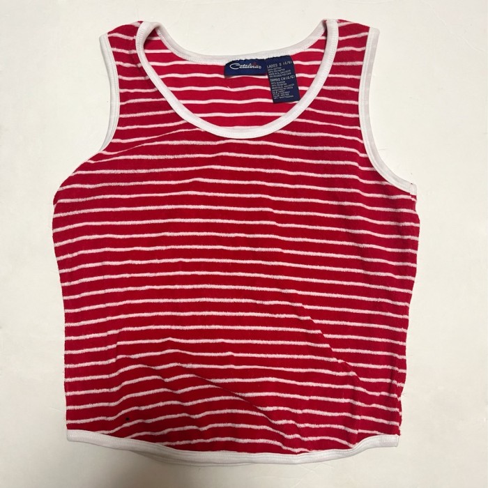 catalina vintage Pile Fabric tank tops (women's S) | Vintage.City 古着屋、古着コーデ情報を発信