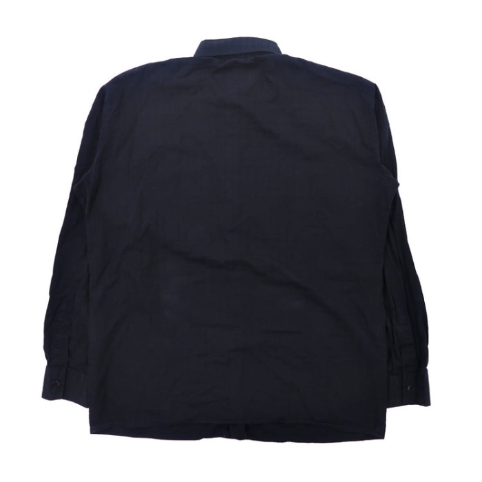 VERSACE シャツ 38 ネイビー コットン イタリア製 | Vintage.City 古着屋、古着コーデ情報を発信