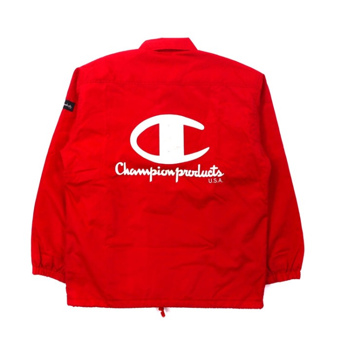 Champion コーチジャケット M レッド ナイロン バックロゴプリント 90年代 | Vintage.City 古着屋、古着コーデ情報を発信
