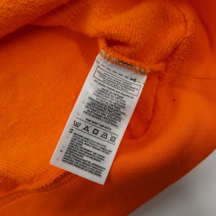 adidas originals クロップドフーディー OT オレンジ コットン スリーストライプス | Vintage.City 빈티지숍, 빈티지 코디 정보