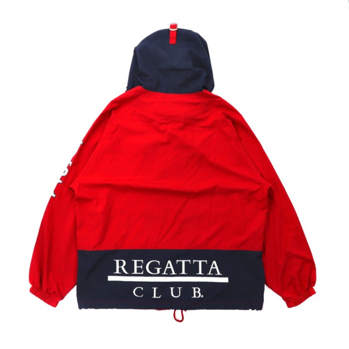 REGATTA CLUB セーリングジャケット M レッド ポリエステル ロゴプリント USAプリント 90年代 | Vintage.City 古着屋、古着コーデ情報を発信
