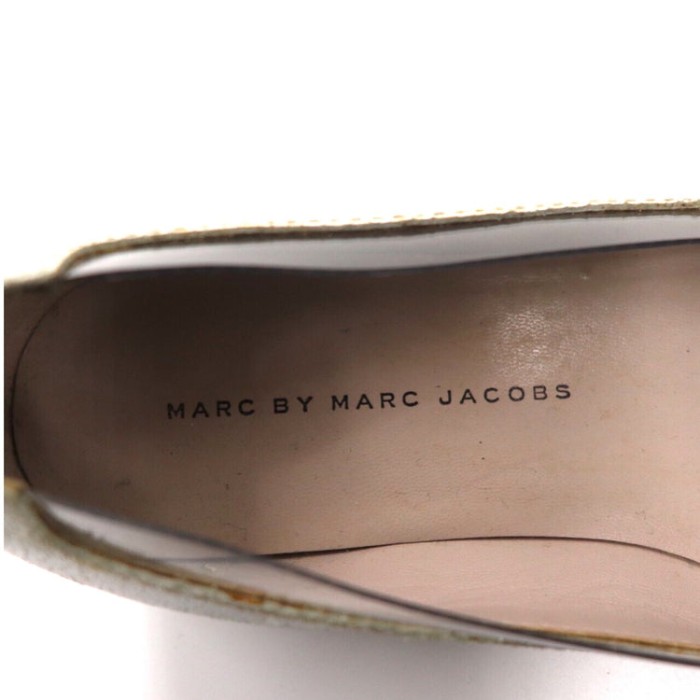 MARC BY MARC JACOBS リボンパンプス 23.5cm ホワイト クリア ペンキ加工 | Vintage.City 古着屋、古着コーデ情報を発信