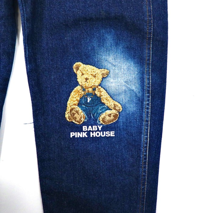 BABY PINK  HOUSE デニムオーバーオール L ブルー テディーベア | Vintage.City 古着屋、古着コーデ情報を発信
