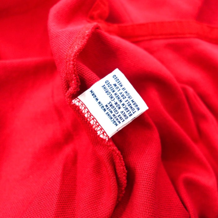 POLO BY RALPH LAUREN 長袖ポロシャツ L レッド コットン スモールポニー刺繍 ペルー製 | Vintage.City 古着屋、古着コーデ情報を発信