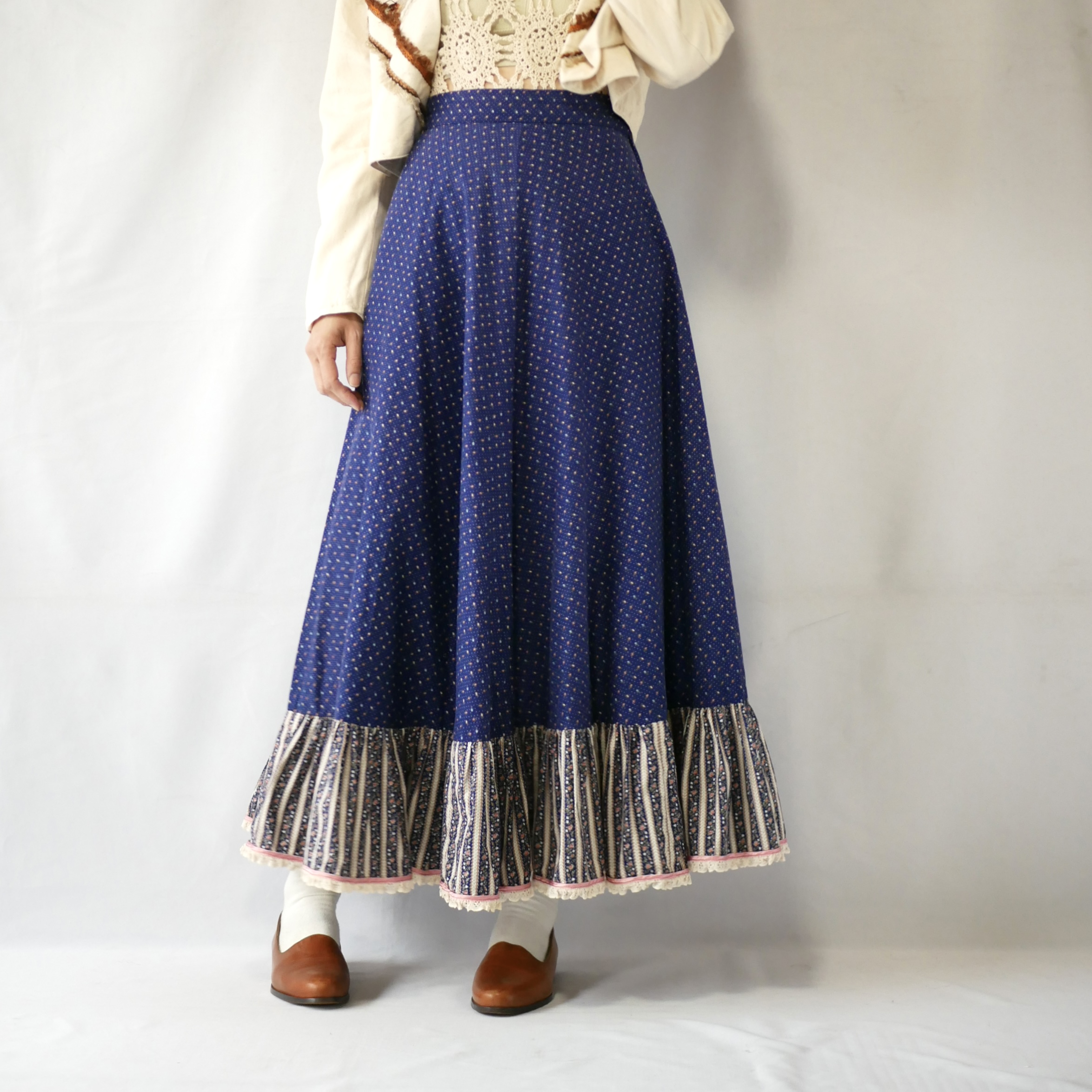 新着順70s vintage skirt ヴィンテージ スカート 花柄 Mサイズ