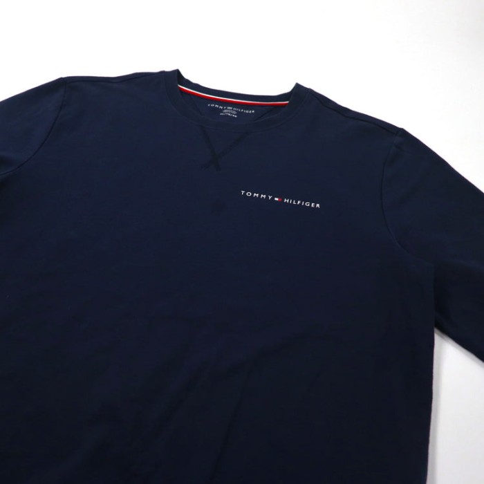 TOMMY HILFIGER ロングスリーブTシャツ XL ネイビー コットン ロゴプリント | Vintage.City 빈티지숍, 빈티지 코디 정보