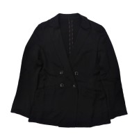UNITED ARROWS ダブルブレストジャケット 36 ブラック レーヨン 日本製 | Vintage.City 古着屋、古着コーデ情報を発信