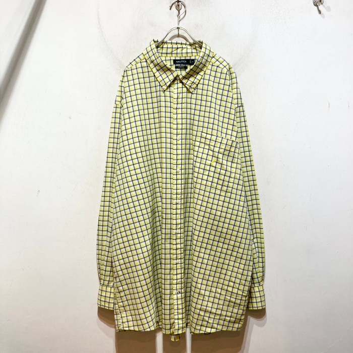 “NAUTICA” L/S Oversized Plaid Shirt | Vintage.City 빈티지숍, 빈티지 코디 정보