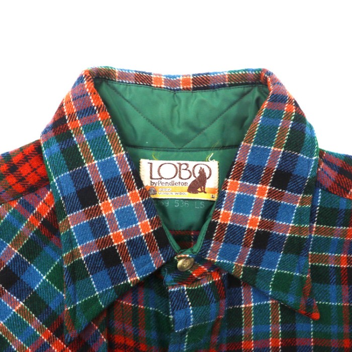 LOBO by PENDLETON ネルシャツ L ブルー チェック ウール 70年代 | Vintage.City 빈티지숍, 빈티지 코디 정보