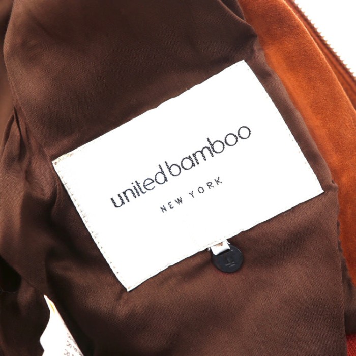 united bamboo スエードライダースジャケット 4 ブラウン ラムレザー | Vintage.City 古着屋、古着コーデ情報を発信