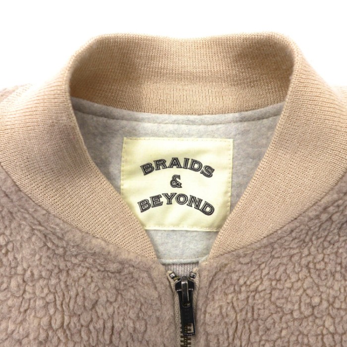 BRAIDS & BEYOND ボアブルゾン 0 ホワイト ウール ビッグサイズ 日本製 | Vintage.City 빈티지숍, 빈티지 코디 정보