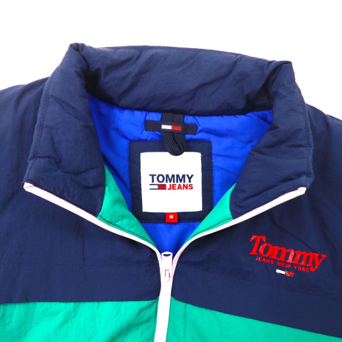 TOMMY JEANS インサレーションジャケット M グリーン ポリエステル ロゴプリント ビッグサイズ | Vintage.City 古着屋、古着コーデ情報を発信