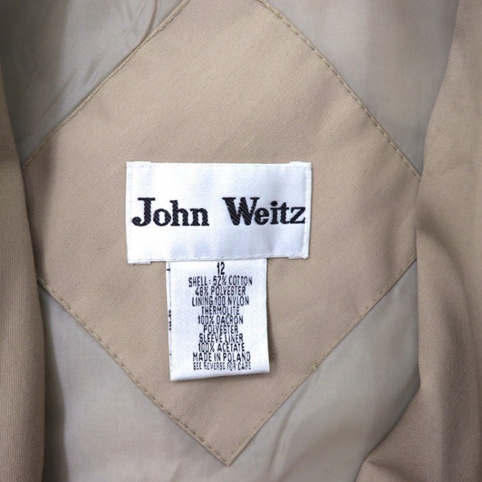 John Weitz トレンチコート 12 ベージュ ポーランド製 | Vintage.City 빈티지숍, 빈티지 코디 정보