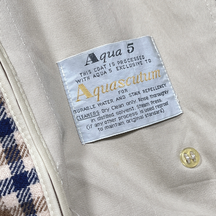 A-13 Aqua5 Aquascutum stencolor coat アクアスキュータム　ステンカラーコート　コート | Vintage.City 빈티지숍, 빈티지 코디 정보