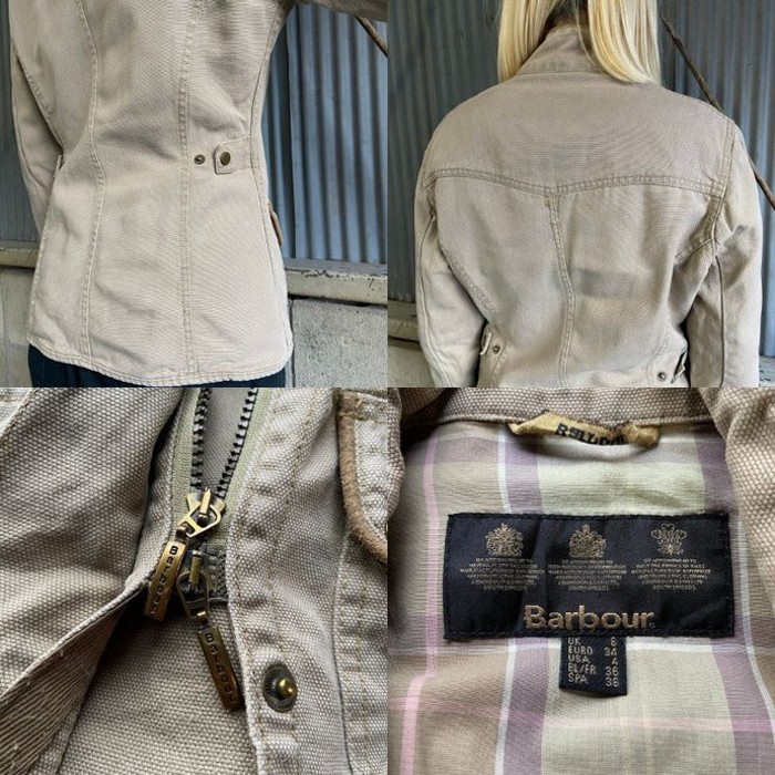 ポルトガル製 Barbour バブアー 鹿の子 コットンジャケット UK8 レディースXS～S相当 | Vintage.City 古着屋、古着コーデ情報を発信