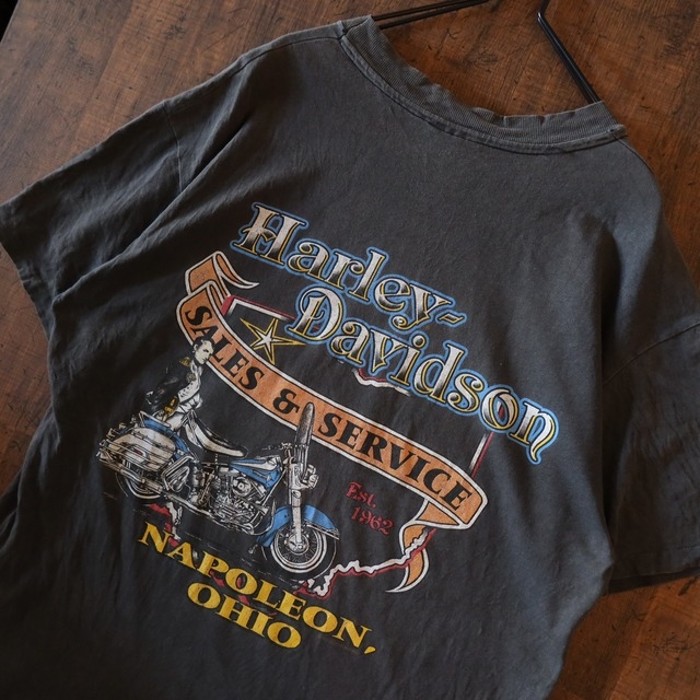 90s Vintage US古着☆HARLEY-DAVIDSON ハーレーダビッドソン 半袖Tシャツ | Vintage.City 빈티지숍, 빈티지 코디 정보