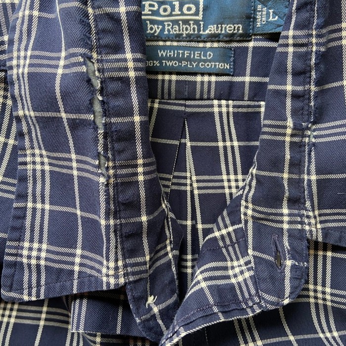 90年代 Polo by Ralph Lauren オールドラルフローレン WHITFIELD コットン チェックシャツ メンズXL相当 | Vintage.City 빈티지숍, 빈티지 코디 정보