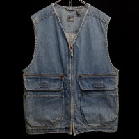 Lizwear denim zip-up vest | Vintage.City ヴィンテージ 古着