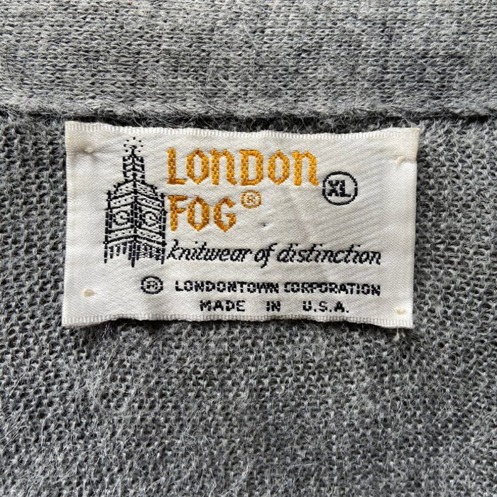 80年代～ USA製 LONDON FOG ロンドンフォグ 無地 アクリルニットカーディガン メンズXL | Vintage.City 古着屋、古着コーデ情報を発信