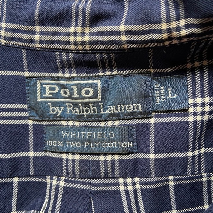 90年代 Polo by Ralph Lauren オールドラルフローレン WHITFIELD コットン チェックシャツ メンズXL相当 | Vintage.City 빈티지숍, 빈티지 코디 정보