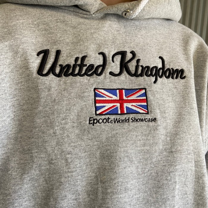 ウォルトディズニーワールド ”United Kingdom” 刺繍 スウェットパーカー メンズL相当 | Vintage.City 古着屋、古着コーデ情報を発信