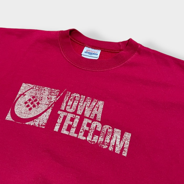 【HANES】メキシコ製 企業系 企業ロゴ  IOWA TELECOM プリント スウェット トレーナー プルオーバー L ヘインズ US古着 | Vintage.City 古着屋、古着コーデ情報を発信
