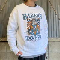 USA製 90年代 ”BAKER'S TAVERN” イングランド 企業ロゴ プリント スウェットシャツ メンズL | Vintage.City ヴィンテージ 古着