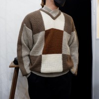 Fake layered knit “Alpaca Mix” | Vintage.City ヴィンテージ 古着