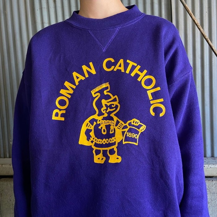 USA製 90年代 BIKE ローマ カトリック  プリントスウェットシャツ メンズL | Vintage.City 古着屋、古着コーデ情報を発信