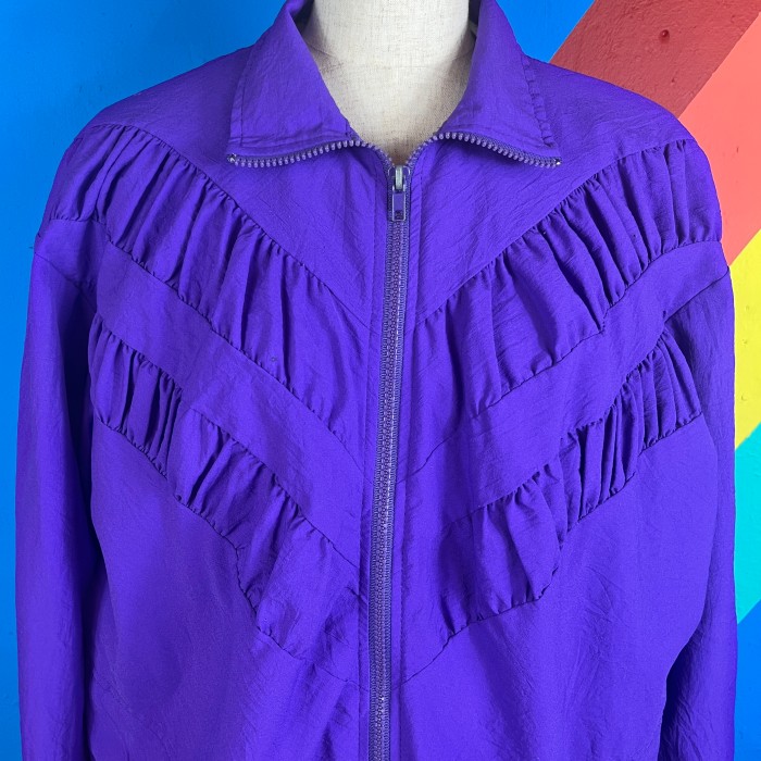 90s Gather Design Purple Jacket / Made In USA 古着 ジャンパー ヴィンテージ vintage ジャケット | Vintage.City 古着屋、古着コーデ情報を発信