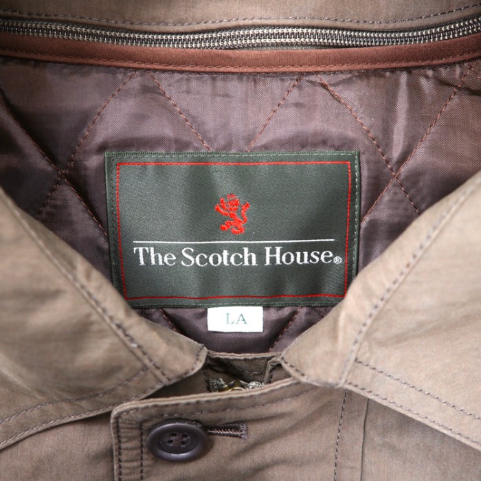 The Scotch House フーデッドコート L カーキ ポリエステル キルティングライナー ドロスト | Vintage.City 古着屋、古着コーデ情報を発信