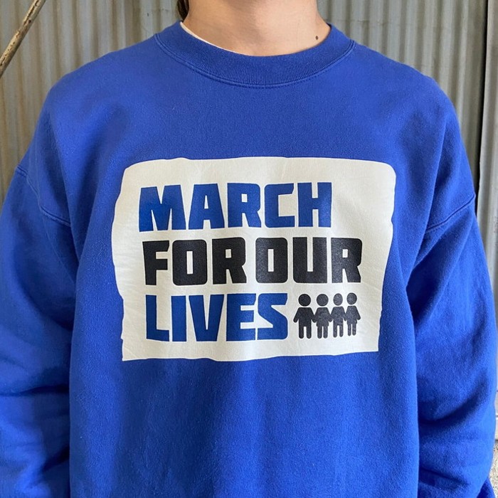 MARCH FOR OUR LIVES メッセージプリント スウェットシャツ メンズM-L相当 | Vintage.City Vintage Shops, Vintage Fashion Trends