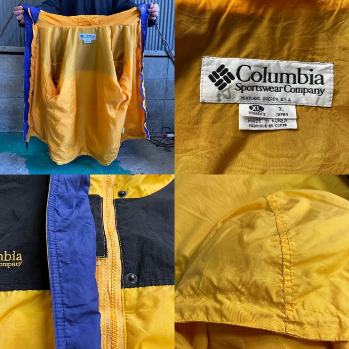 90's Columbia コロンビア ハイネック マウンテンパーカー レディース