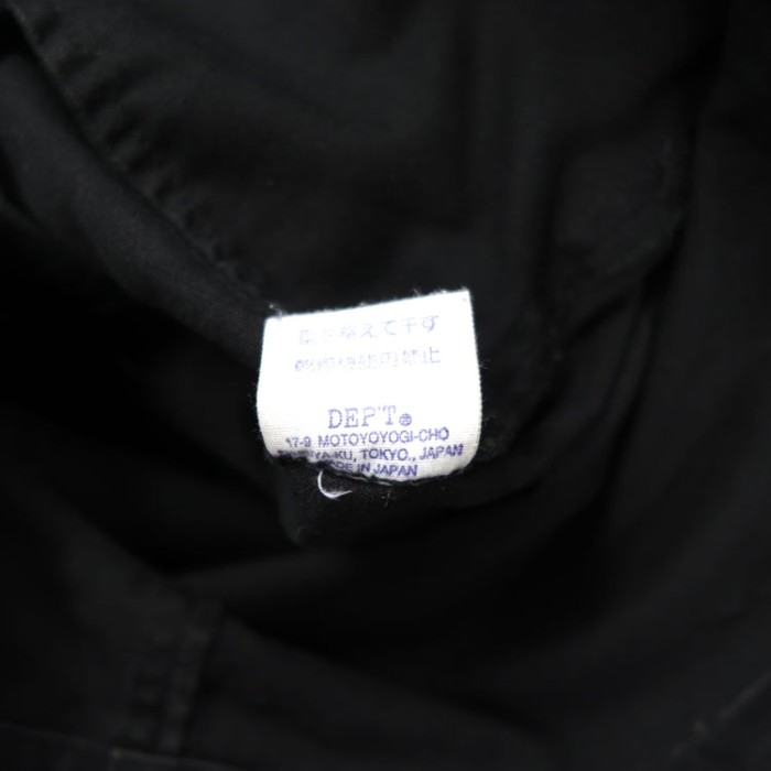 DEPT ハーフジップミリタリージャケット M ブラック コットン 日本製 | Vintage.City 빈티지숍, 빈티지 코디 정보