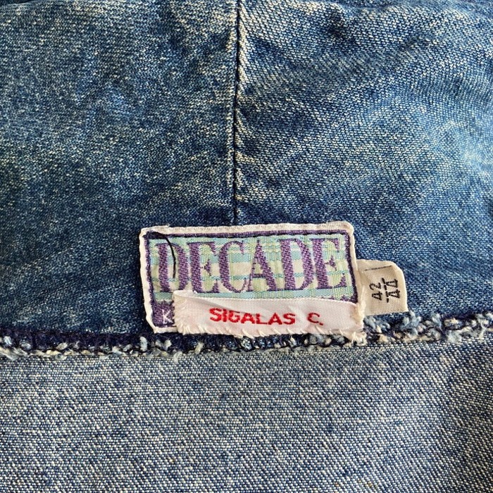 DECADE 変形デザイン デニムジャケット テーラード メンズXL相当 | Vintage.City 古着屋、古着コーデ情報を発信