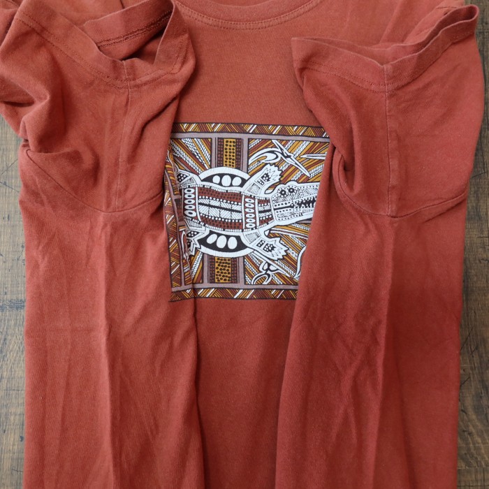 90s Vintage US古着☆Authentic Aboriginal Art 半袖Tシャツ SIZE S | Vintage.City 古着屋、古着コーデ情報を発信