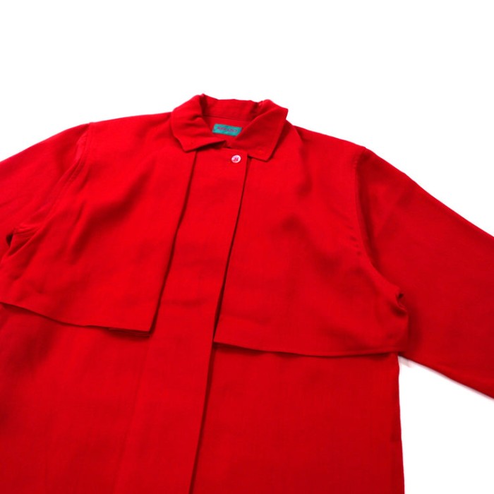 KENZO レイヤードデザインシャツ M レッド ウール オールドデザイナーズ 日本製 | Vintage.City 빈티지숍, 빈티지 코디 정보