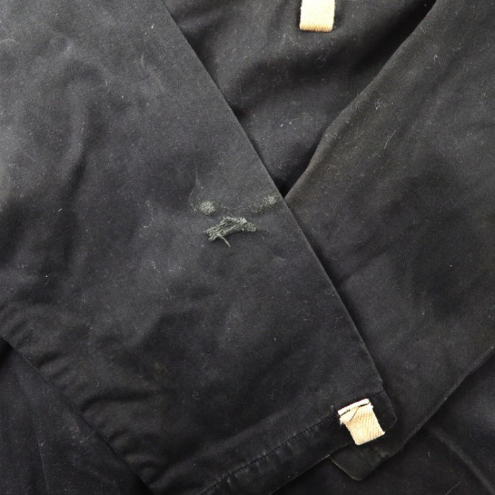 DEPT ハーフジップミリタリージャケット M ブラック コットン 日本製 | Vintage.City 古着屋、古着コーデ情報を発信